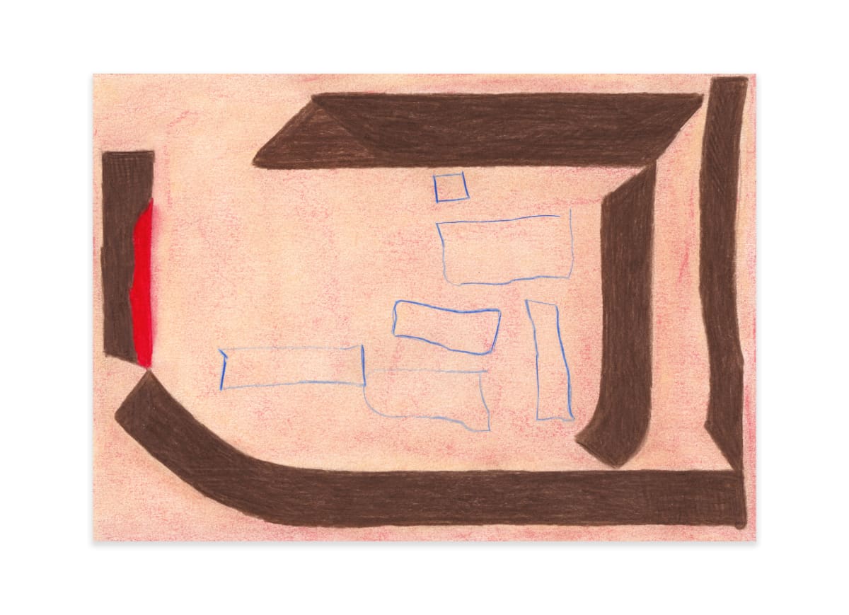 Cusa Drawing - Thelonious by Patrick Michael Fitzgerald  Image: Cusa Drawing - Thelonious, 2024, colour pencil and soft pastel on paper, 21 x 29.5 cm.