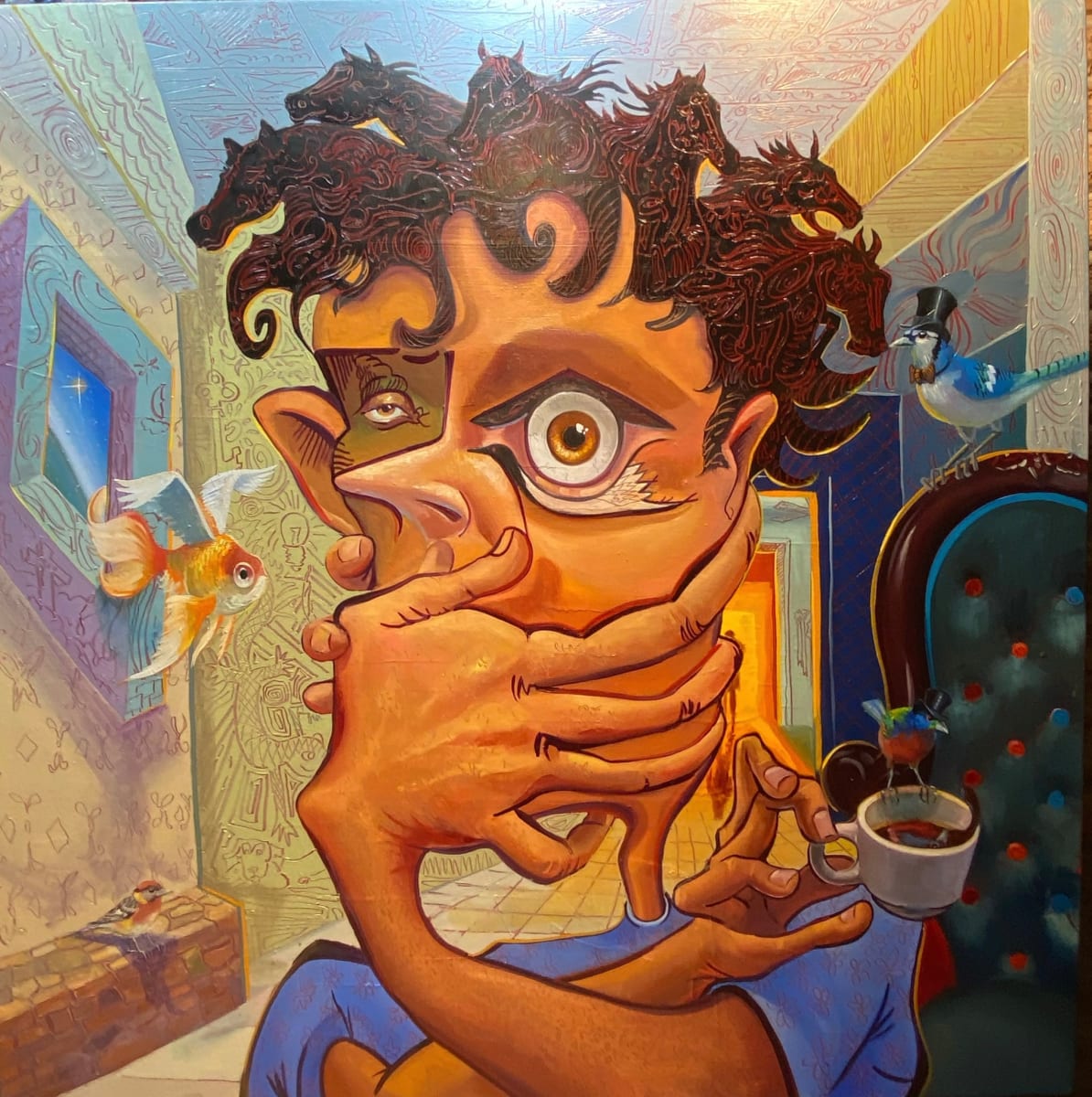 Addiction to Coffee by Robert J Wilkens  Image: Somedays, getting organized before coffee is a challenge.
