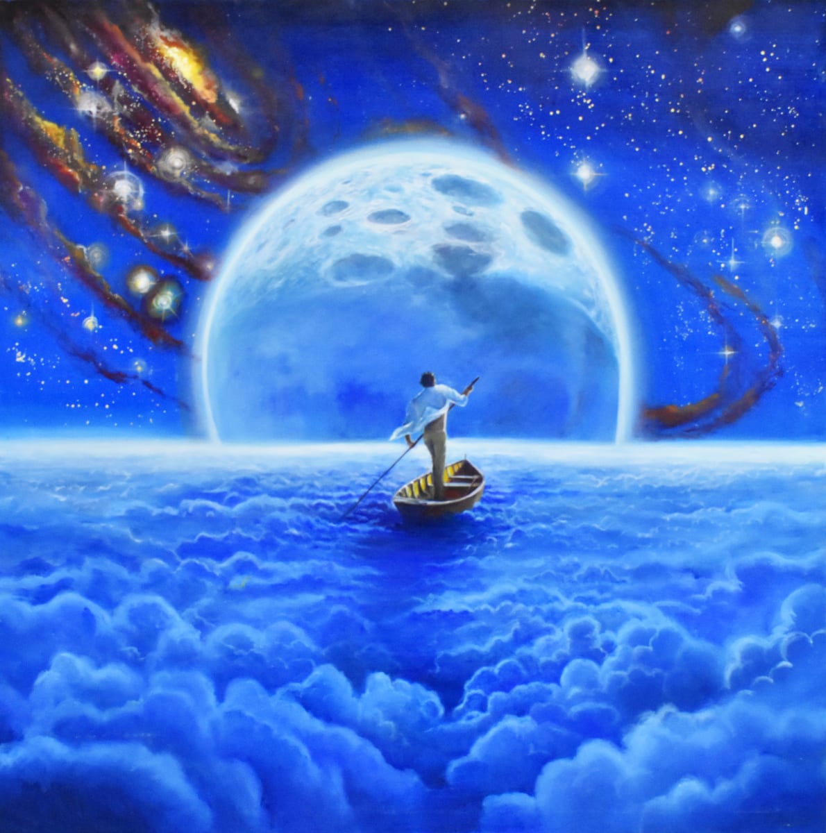 Discovery of Life by Robert J Wilkens  Image: New worlds await us if we work to rise above the clouds that shadow our life.