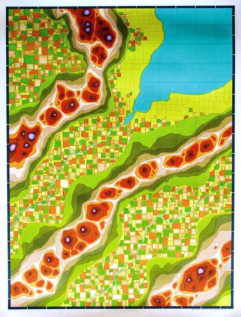 Farms with Mountain Ranges by Lordy Rodriguez 