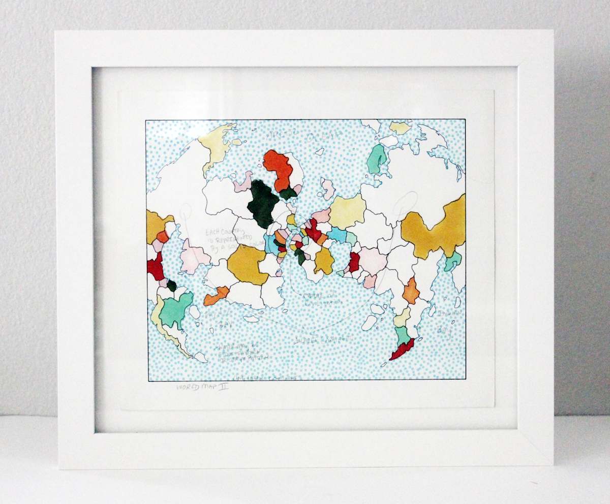 World Map II Detritus by Lordy Rodriguez, Image 1.