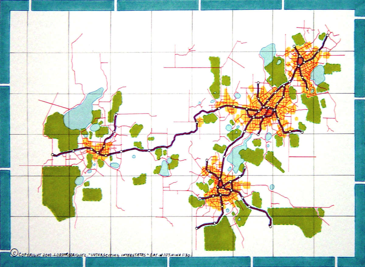 Intersecting Interstates by Lordy Rodriguez, Image 1.