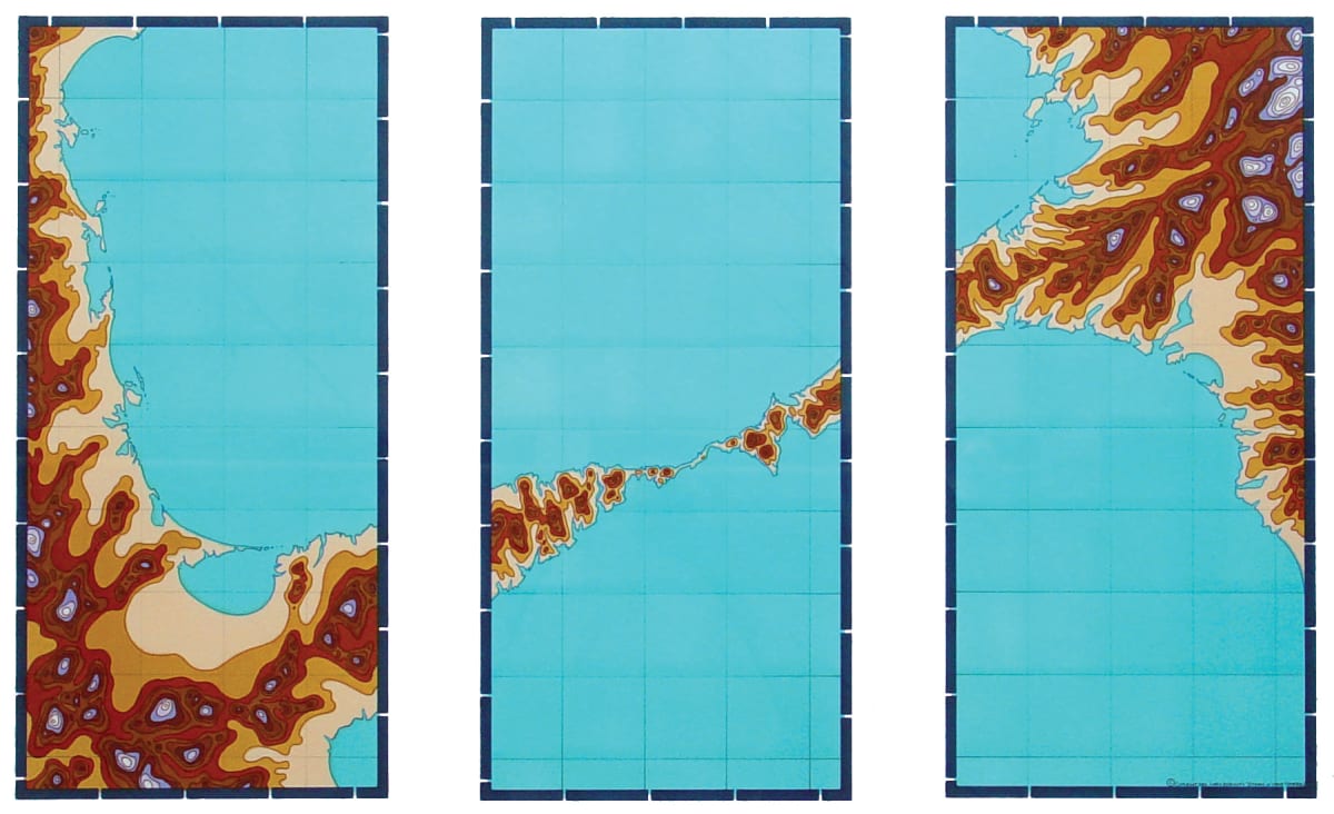 Isthmus in Three (Triptych) by Lordy Rodriguez 