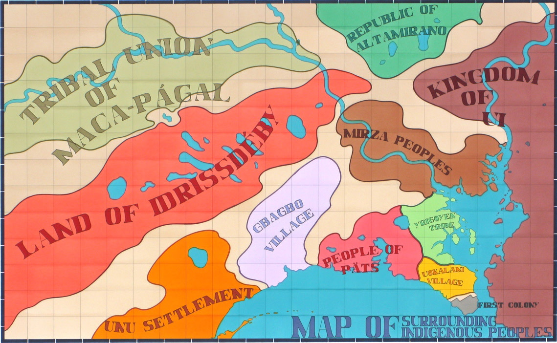 Map of Surrounding Indigenous Peoples by Lordy Rodriguez 