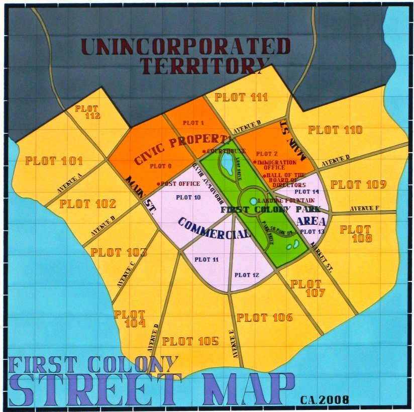 First Colony Street Map by Lordy Rodriguez, Image 1.