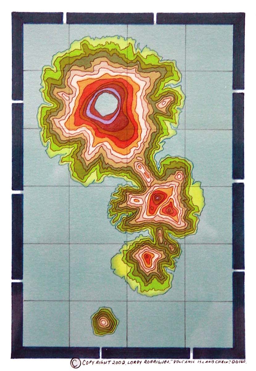 Volcanic Island Chain by Lordy Rodriguez, Image 1.