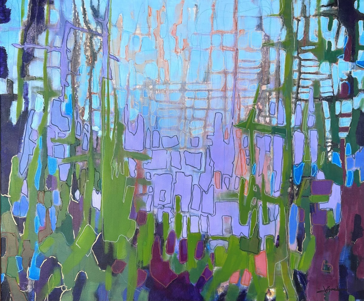 Elevation (w. metal gallery frame) by Janis Gosbee 