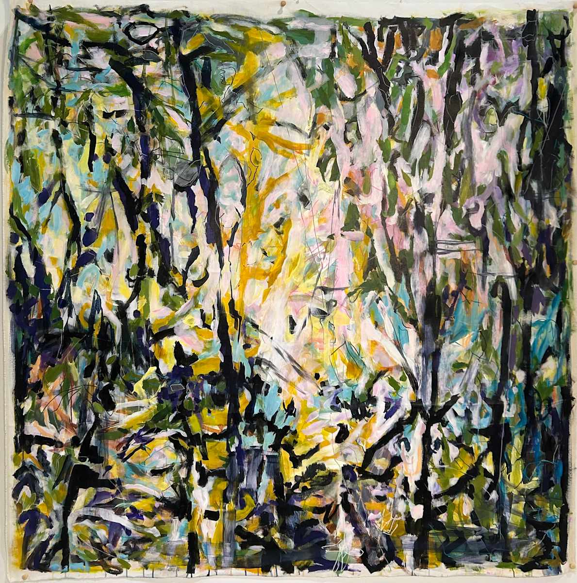 Forest Scaffolding - Dusk by Janis Gosbee 