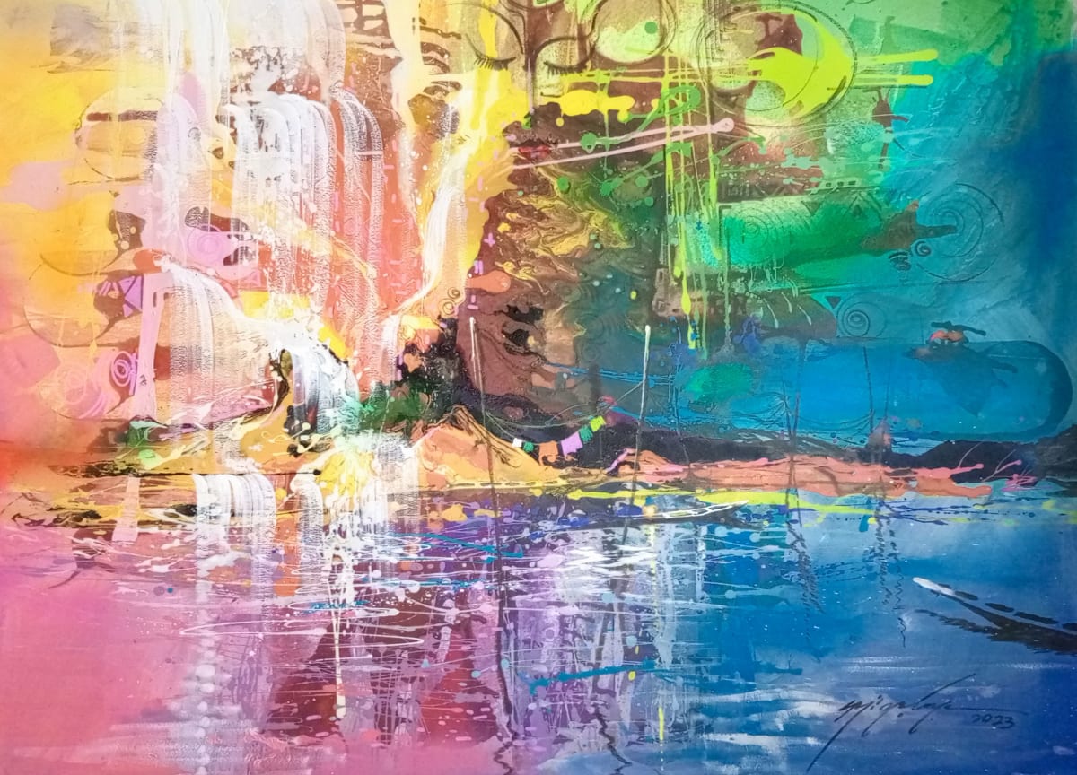 Colourful waterfalls by Soji yoloye 