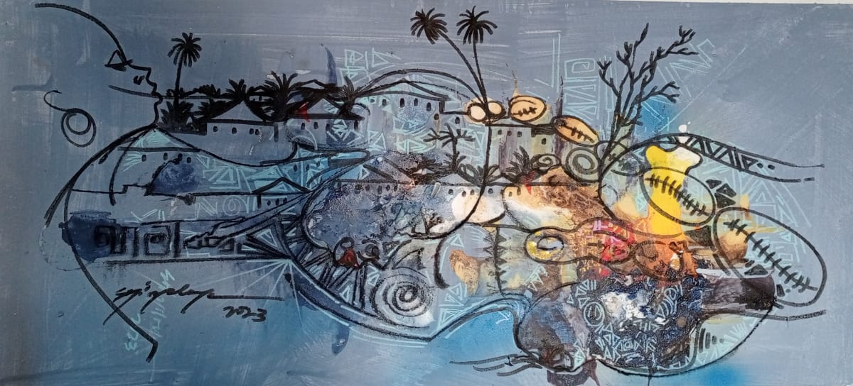 Riverine settlement  series by Soji yoloye 