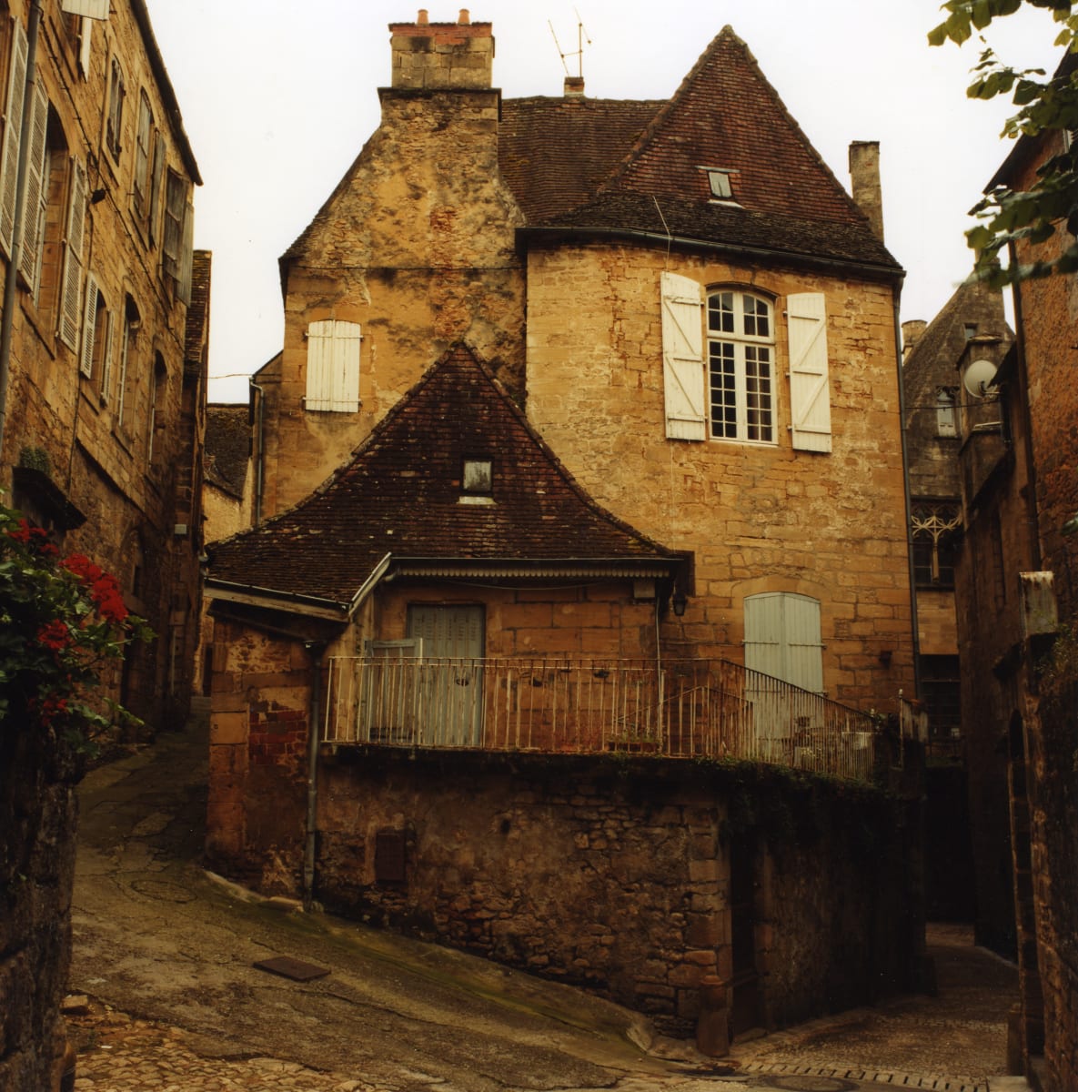Before A House, Sarlat by Hugh Martin  Image: Limited editions: large print, and within "A Quiet Passage: France" folio