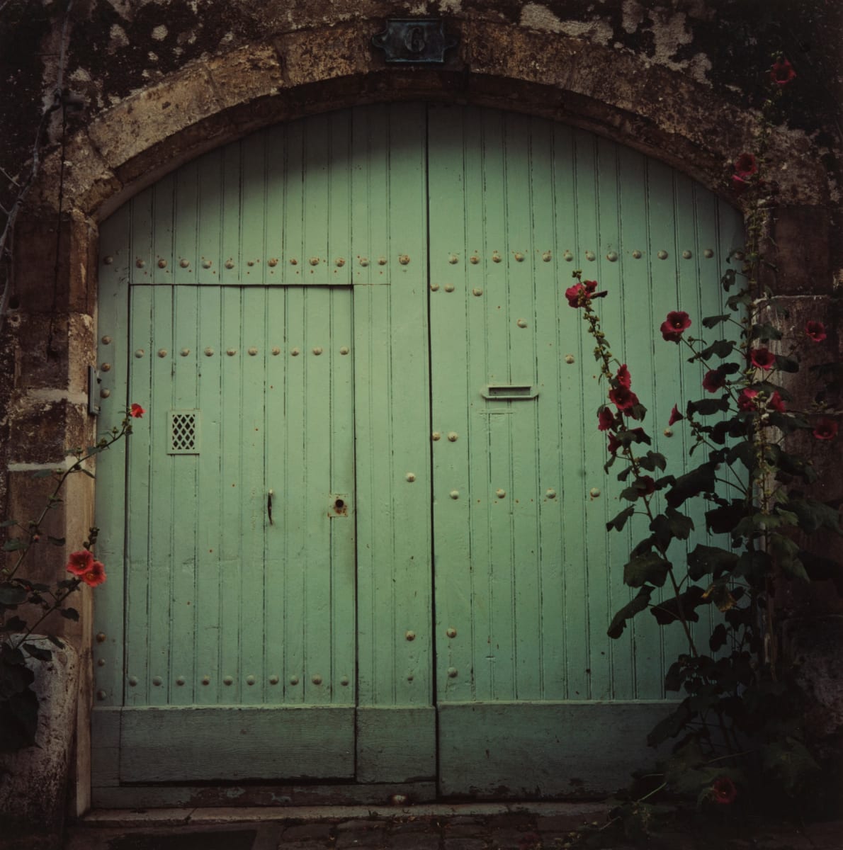 Turquoise Doors, Bourges by Hugh Martin, Image 1.