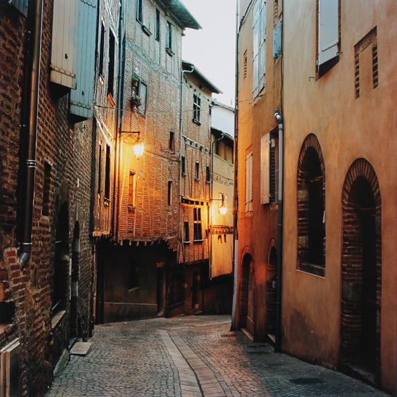 Street At Dawn, Albi by Hugh Martin  Image: Limited edition of 6