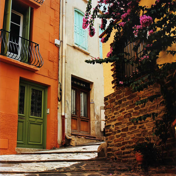 Sunlit Street, Collioure by Hugh Martin, Image 5.