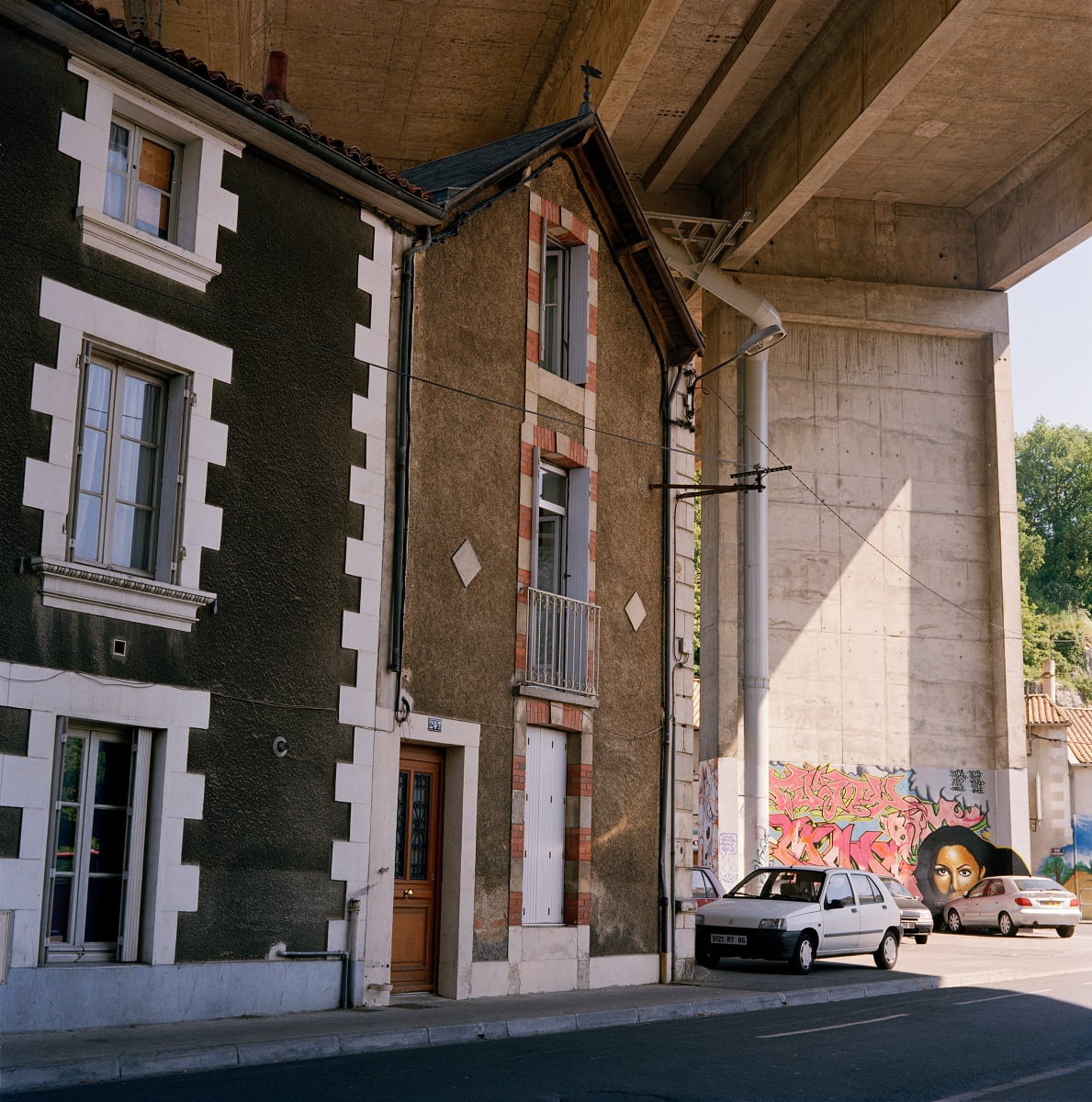 House Under Bridge, Poitiers by Hugh Martin  Image: Limited editions available in three sizes