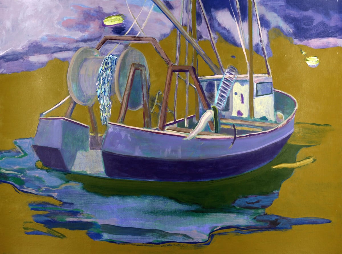 Most of a boat in not enough water by Chris Pavlik 