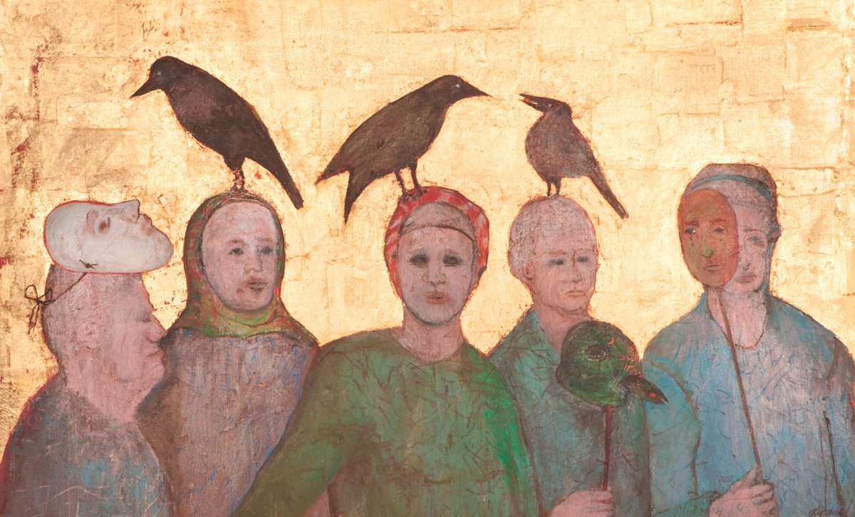 Allegory with Black Birds (after Hieronymous Bosch) by Lyanne Malamed 
