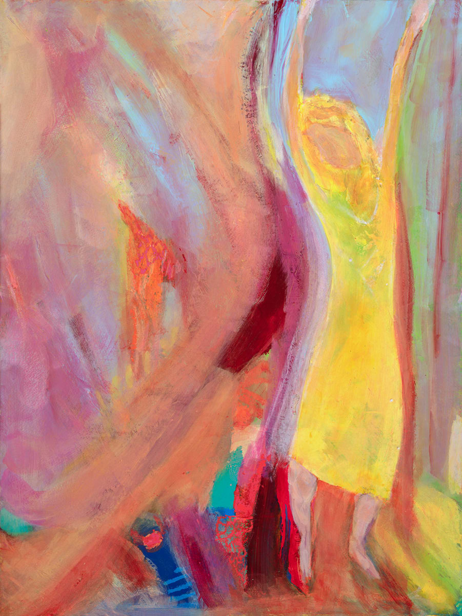 Slow Dance Archival Giclee Canvas 20” x 16” with 2”  mirror, gallery wrap 1/200 by Kristin V Karcher