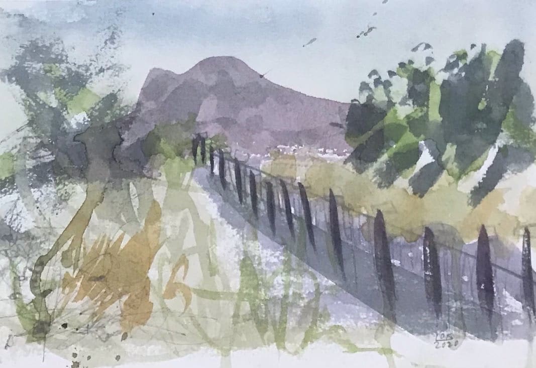 Studio City River Path by Lois Keller 