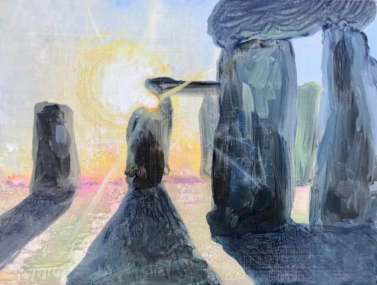 Inside Stonehenge by Lois Keller 