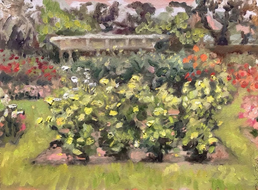 The Rose Garden at Exposition Park by Lois Keller 