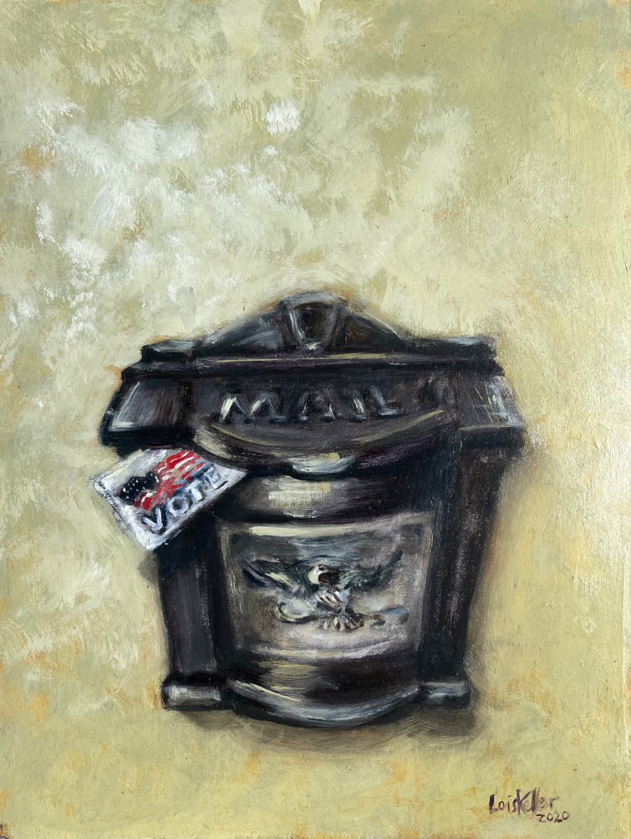 Post Carding for Democracy by Lois Keller  Image: 2020 was the year we tried to save Democracy and the Post Office.
