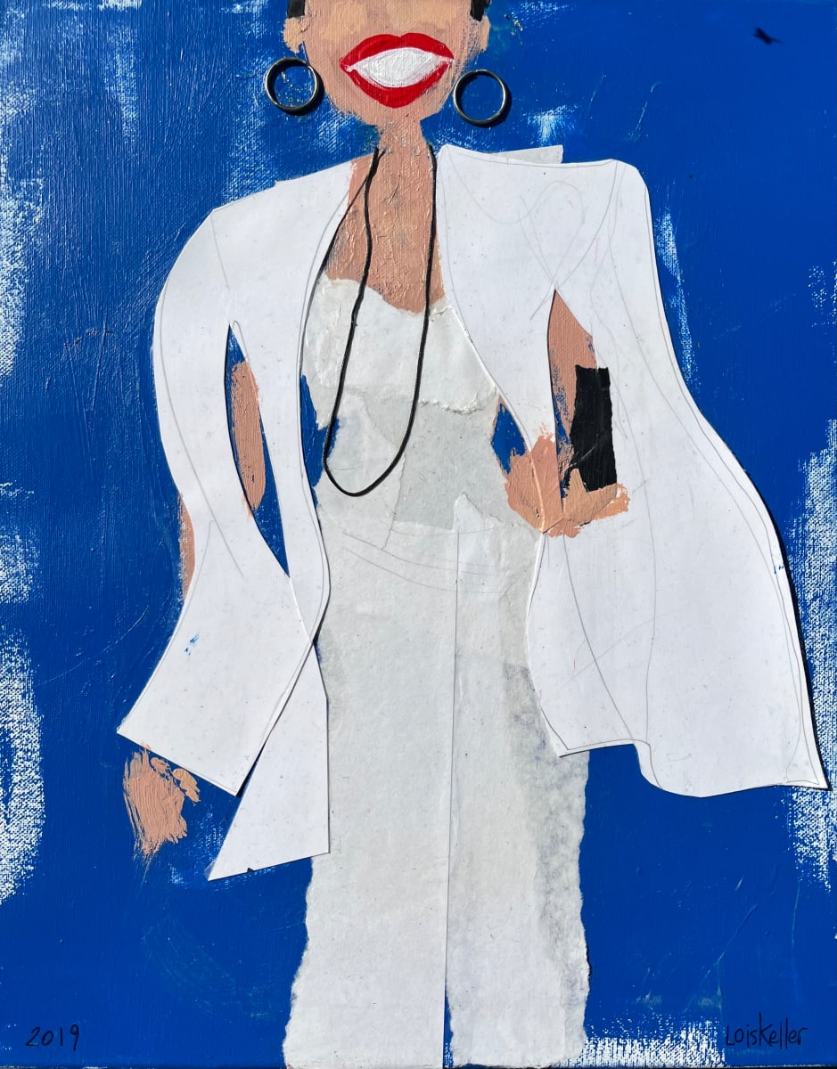 Alexandria Ocasio- Cortez Fashion Statements by Lois Keller  Image:  Rep. Alexandria Ocasio-Cortez has been known to make political statements with her fashion choices. Made with keychain hoop earrings and suffragette white, her swinging necklace, red lipstick and swift brushstrokes can be heard loud and clear. She knows she has not gotten to the steps of Congress by herself, and that she is opening doors for women and people of color to come in after her. 