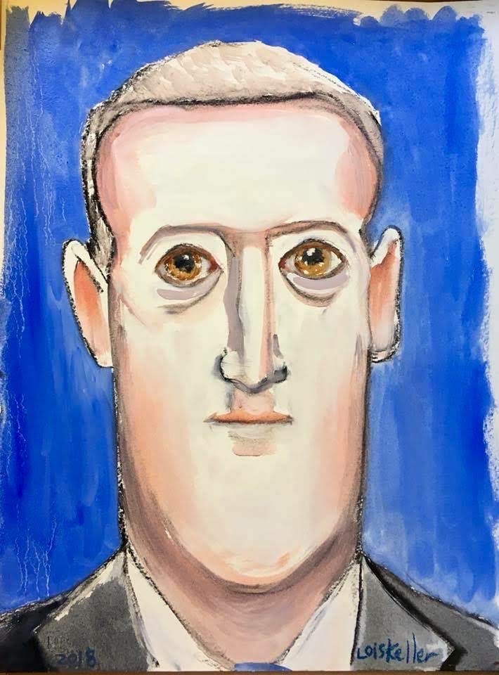 Mark Zuckerburg by Lois Keller 