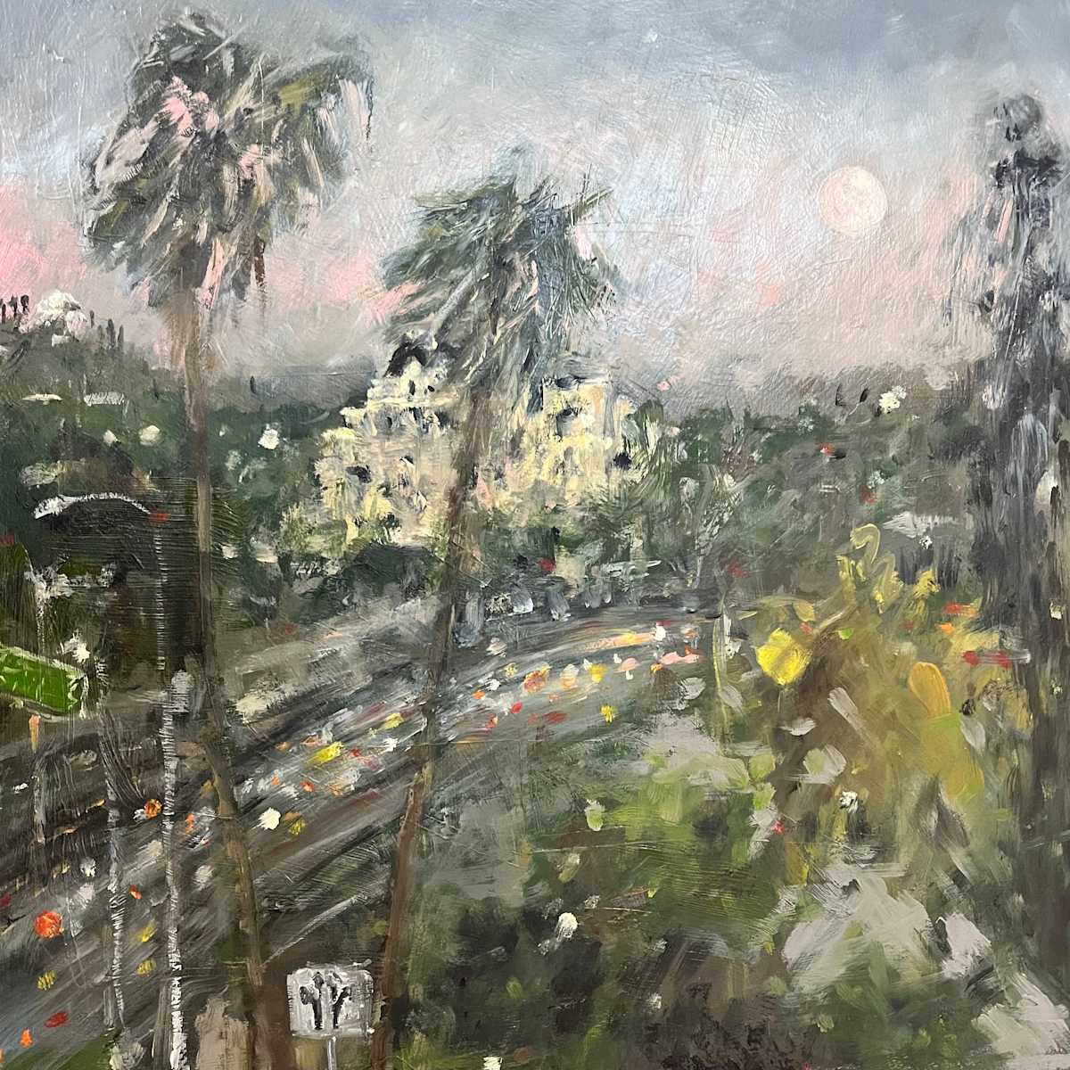 On Top of the Everly by Lois Keller  Image: A view of the Los Angeles 101 freeway from atop of the Everly Hotel in Hollywood.