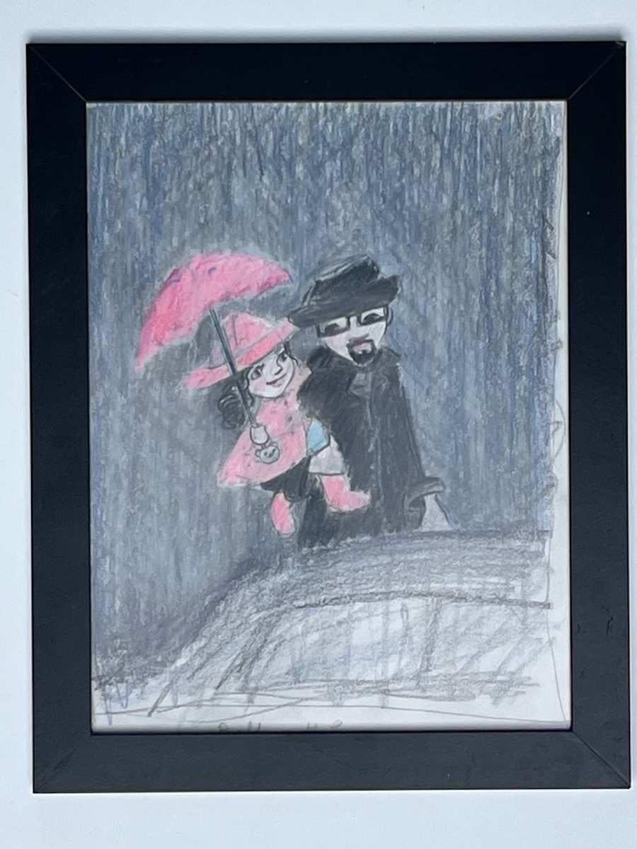 Daddy in the Rain by Lois Keller, Image 1.