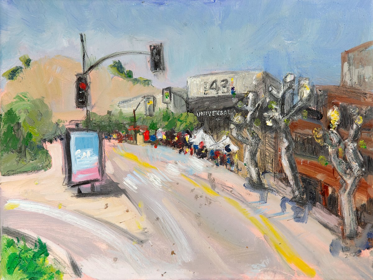 Tree Gate and Barbie Summer as the Strike Lingers On by Lois Keller 