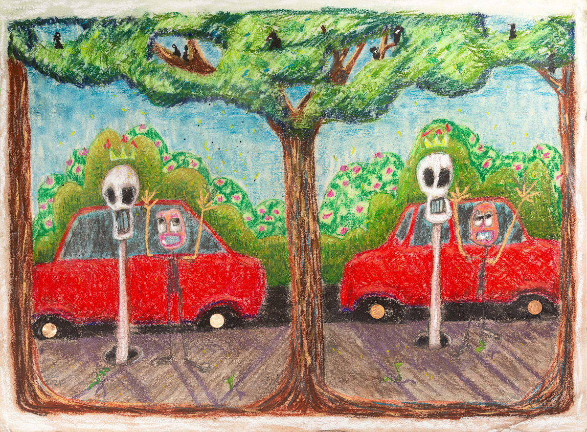 I'd Rather Feed the Birds by Lois Keller  Image: Don’t Feed the Birds or you’ll get a parking ticket. 