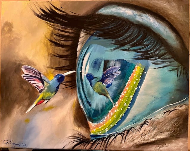 Hummingbird Reflection by Linda Cannup, Image 1.