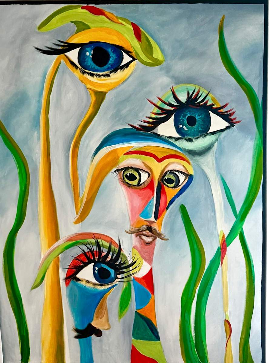 Garden Gossip by Linda Cannup, Image 1.