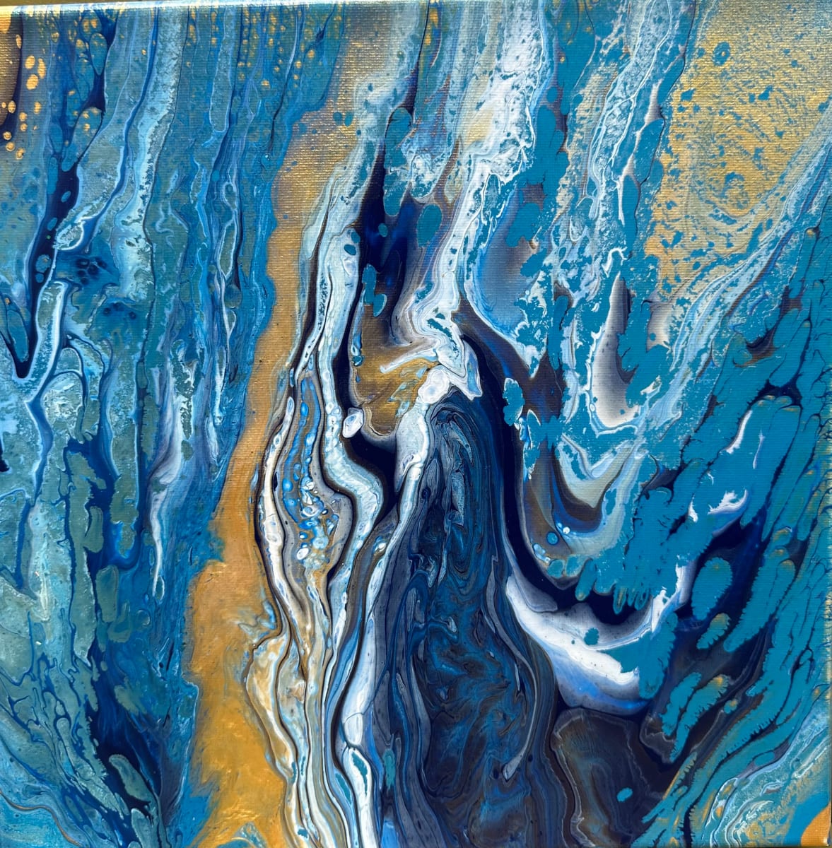 Ocean Dance: Diptych B by Ladan 