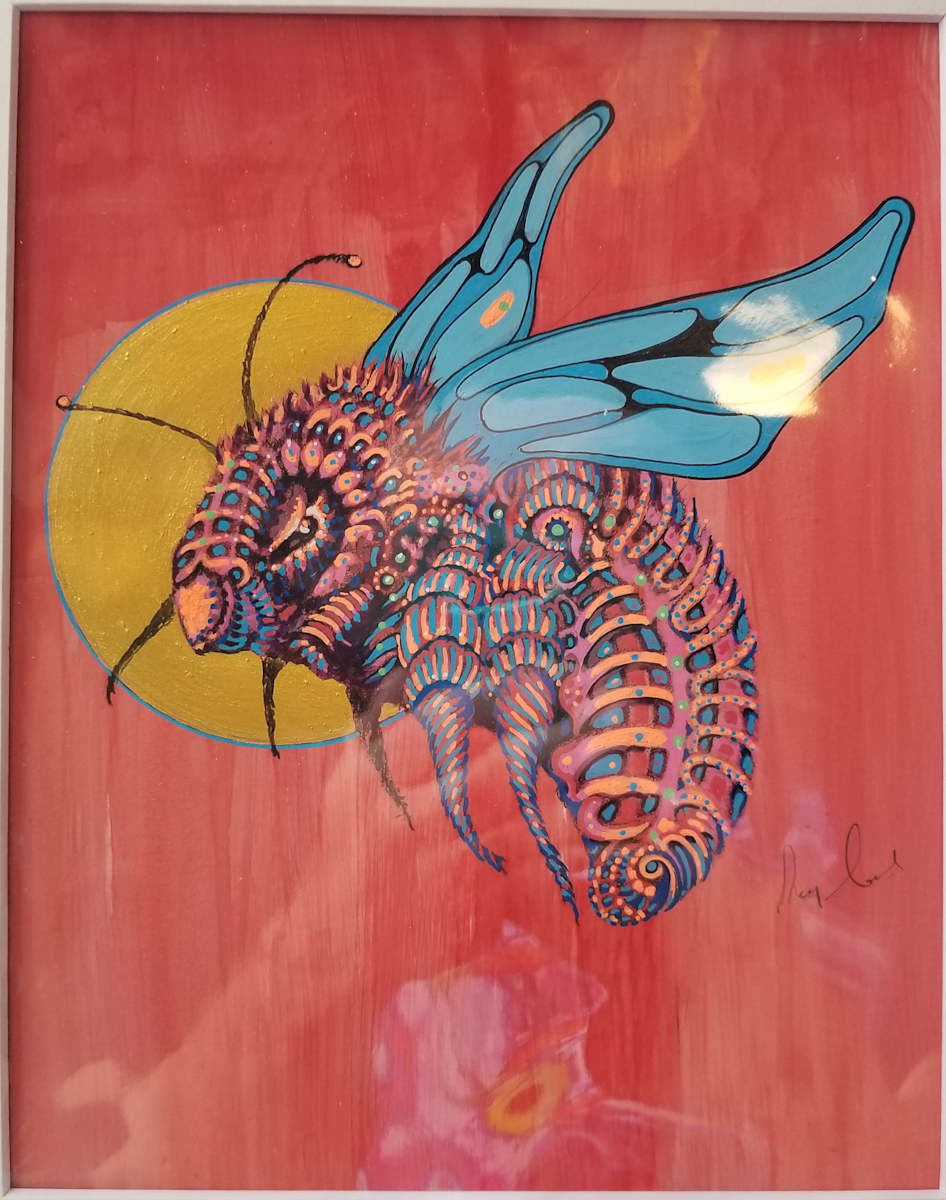 Red Helios Bee by Doug Sandelin, Image 1.
