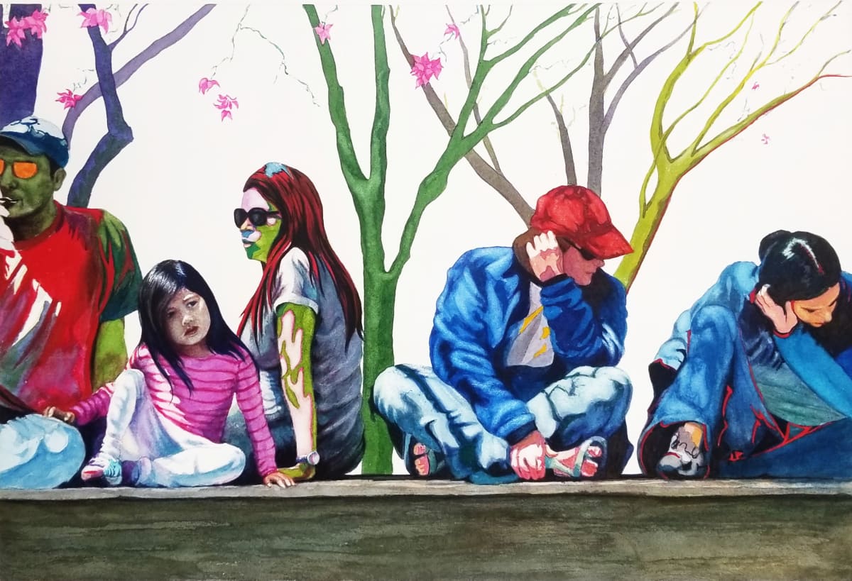 Under The Cherry Blossom by Doug Sandelin 