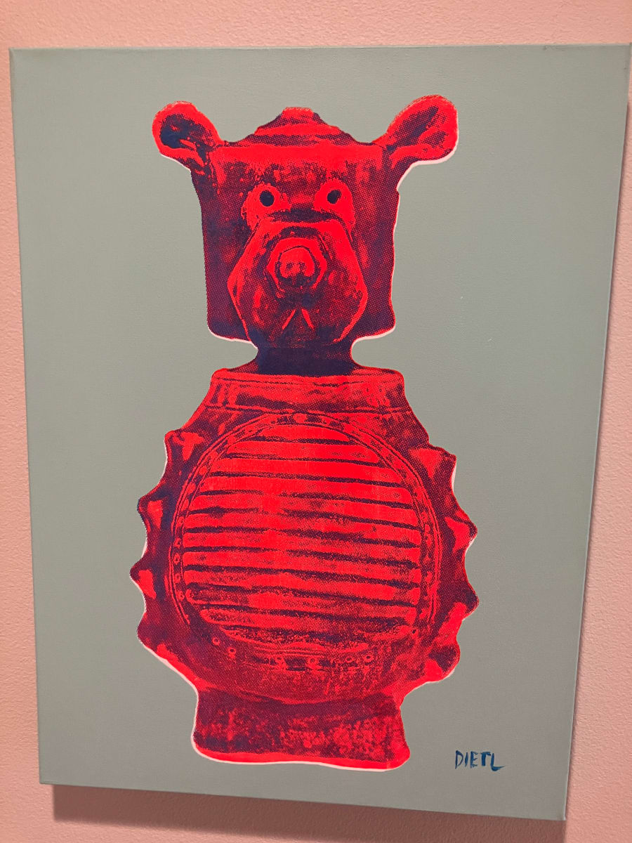 Robo-Bear Light Blue/Orange by Joe Dietl 