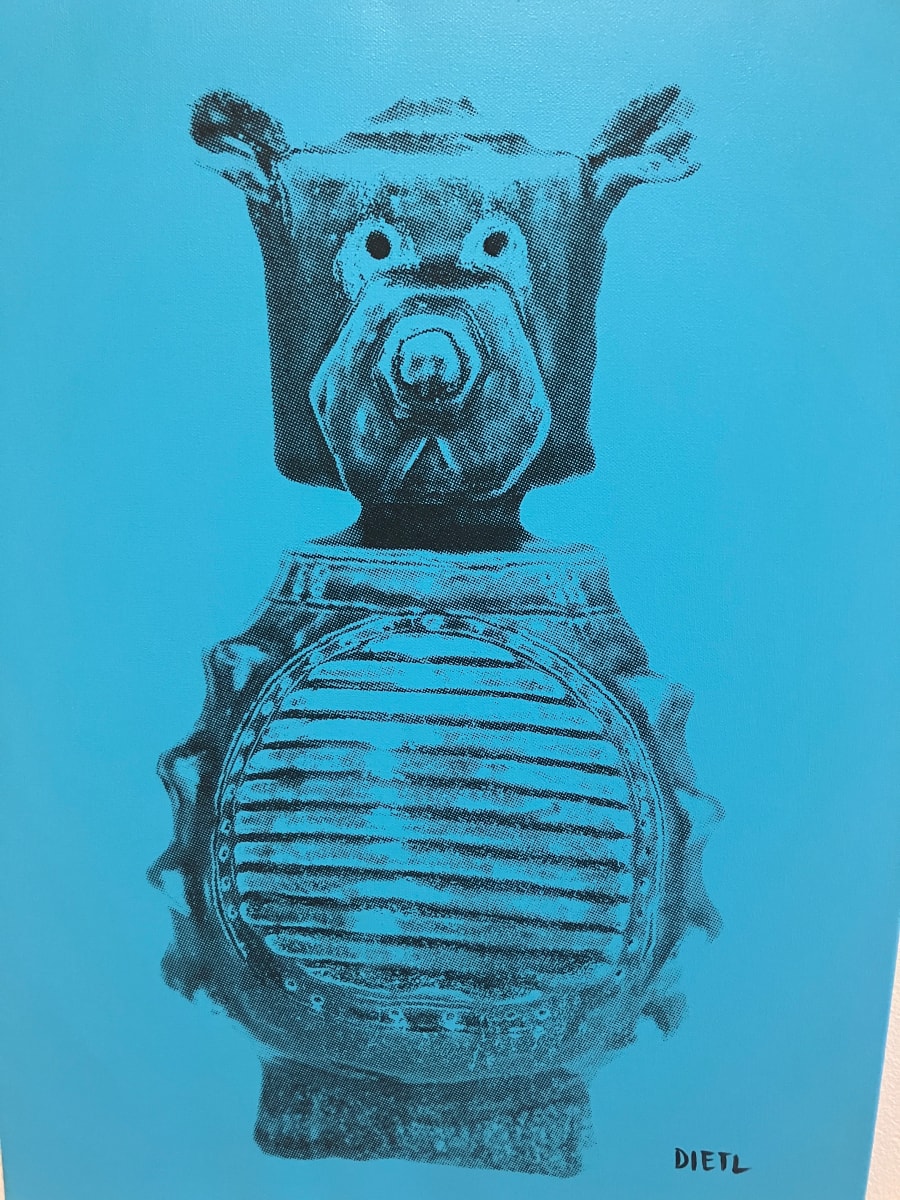 Robo-Bear "Max" (Light Blue/Black) by Joe Dietl 