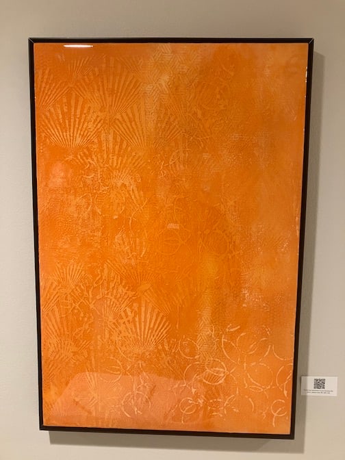 Orange on Tangerine by Leah Langefeld 