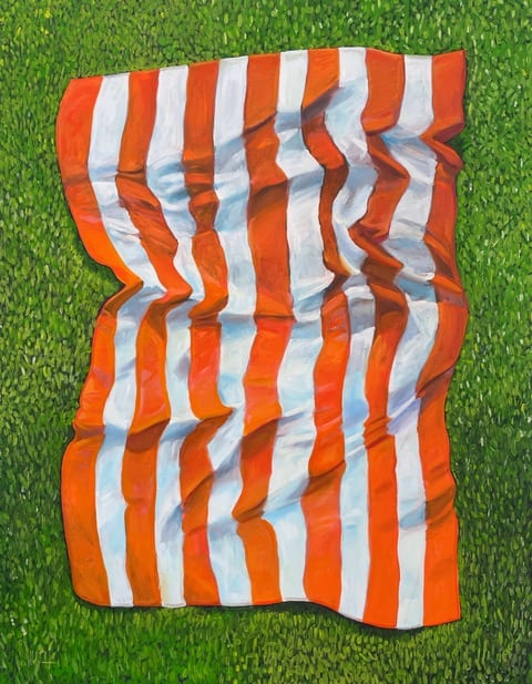 Orange StripedTowel by Stephan Smith 