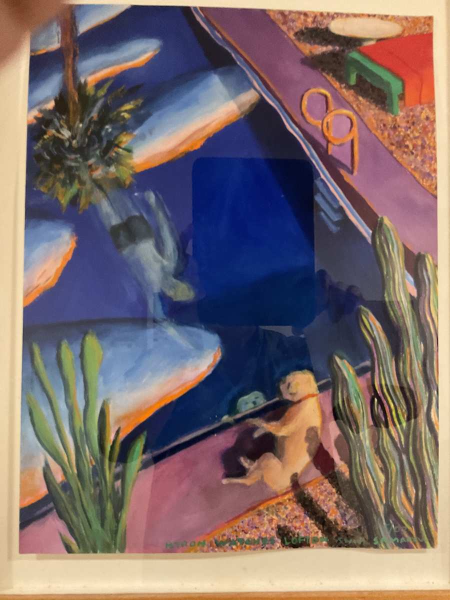 Byron Watches Lofton Swim, Palm Springs by Daniel Samakow 