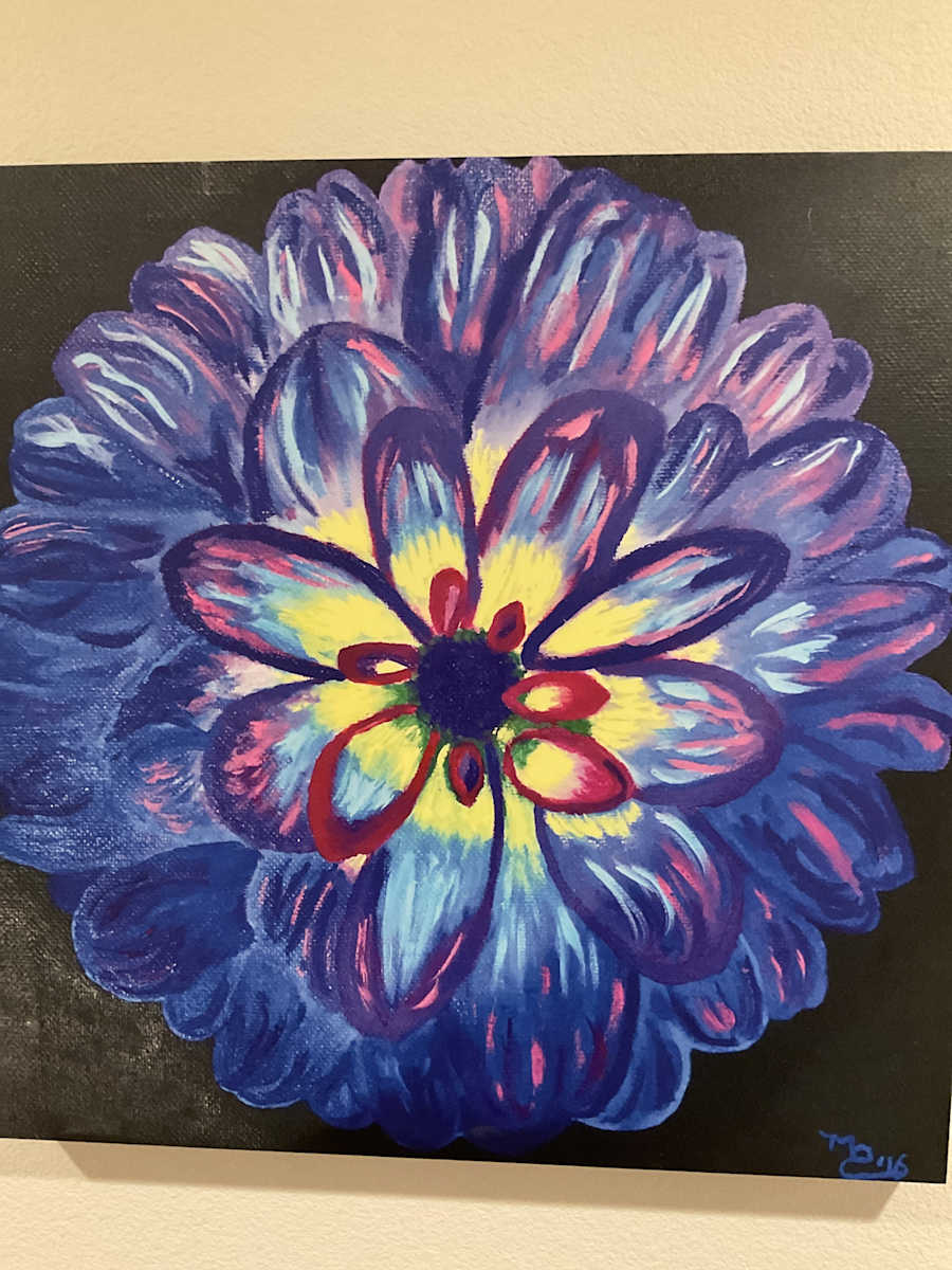 Blue Dahlia by Marlene D. Cohen 
