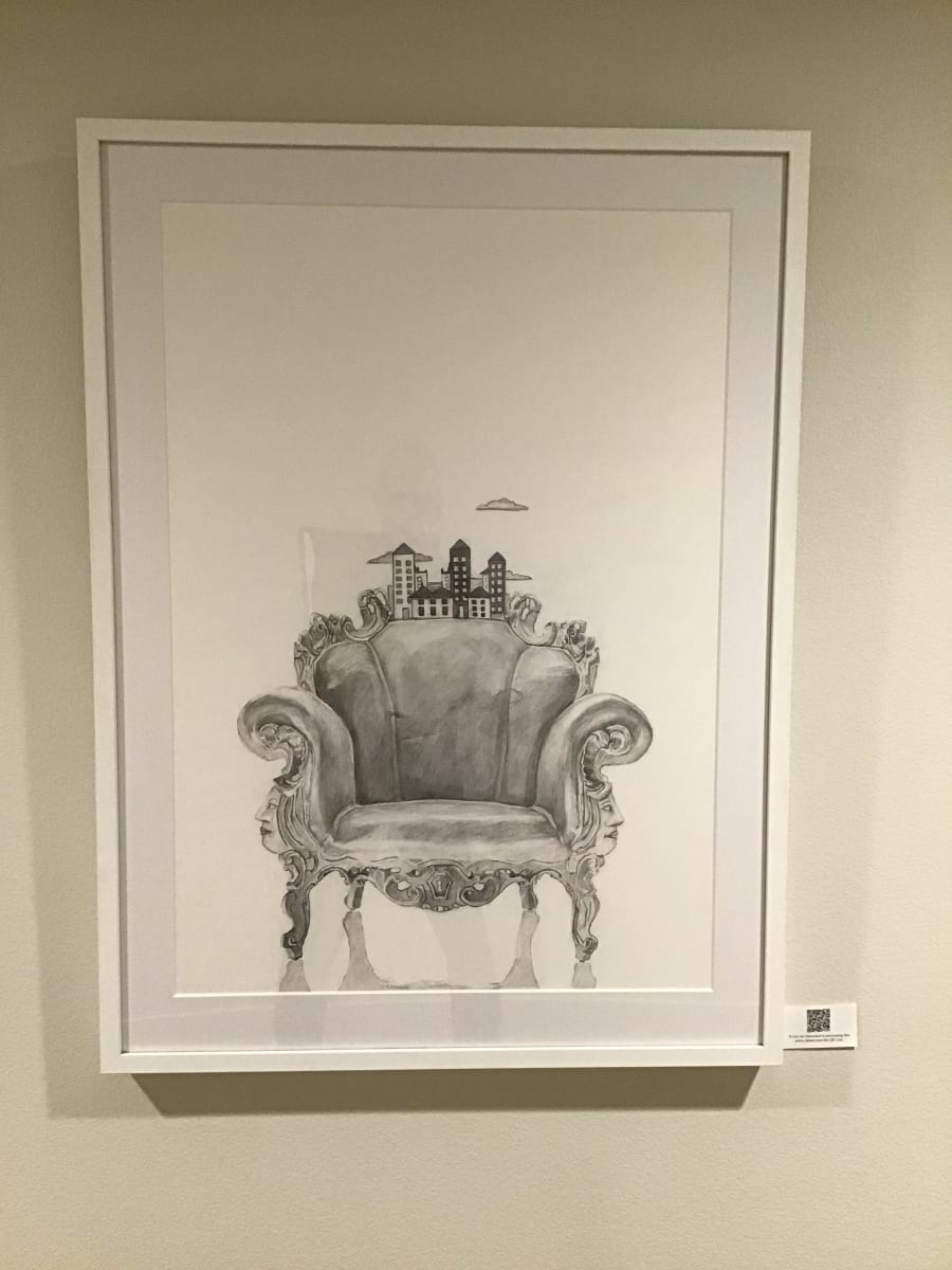 Three clouds and a Chair by Leah Langefeld 