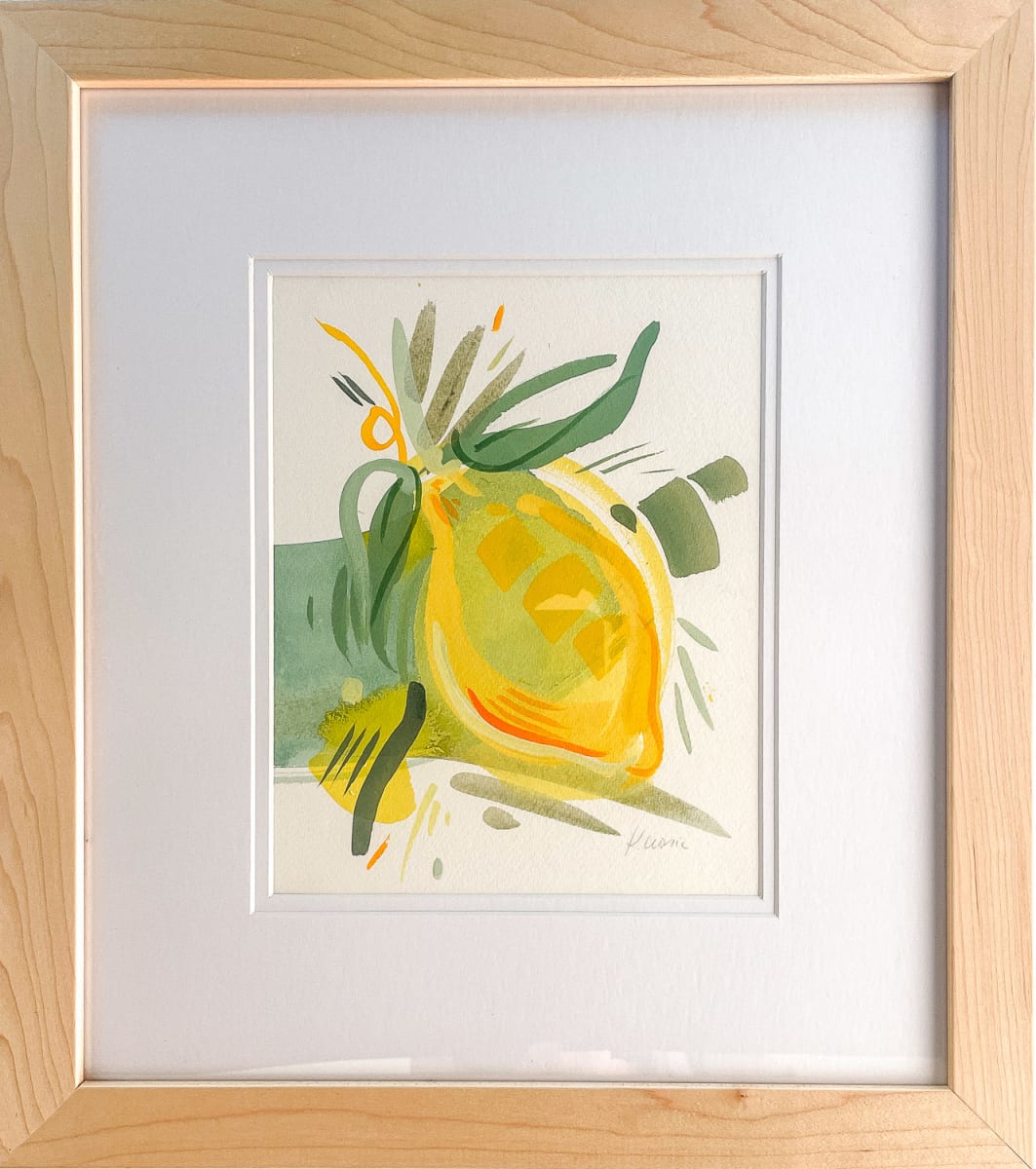 Lemon Study 2 (Framed) by Kristin  Cronic 