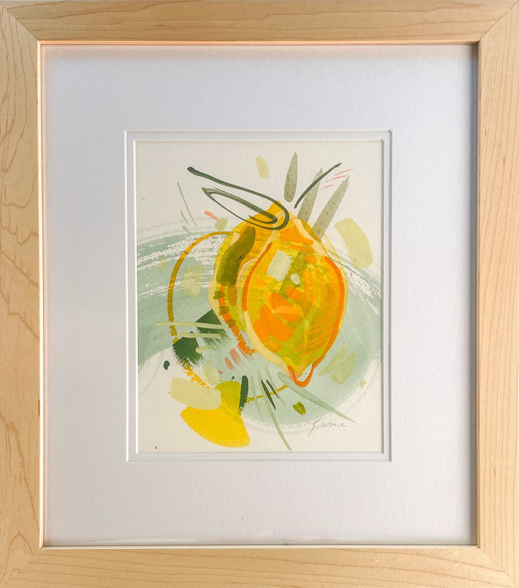 Lemon Study 3 (Framed) by Kristin  Cronic 