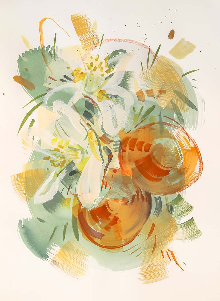 Orange Blossom 1 by Kristin  Cronic 