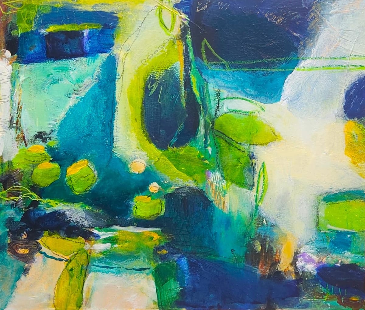 Dragonflies  on Miller's Pond by Lisa Purrington 