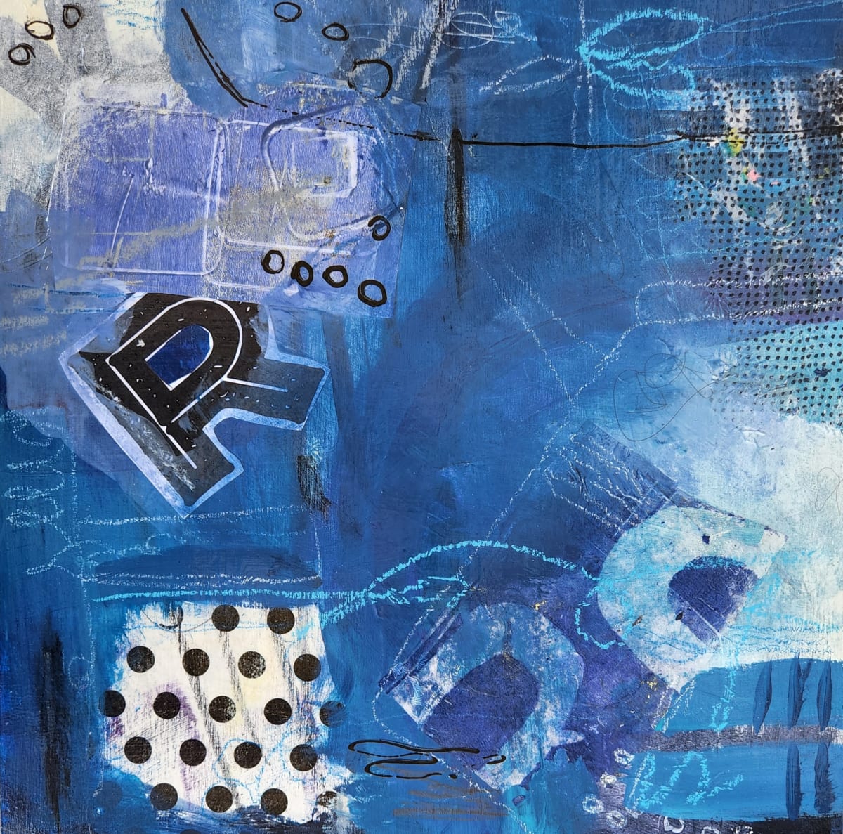 Reminiscing, Series in Blue by Lisa Purrington 