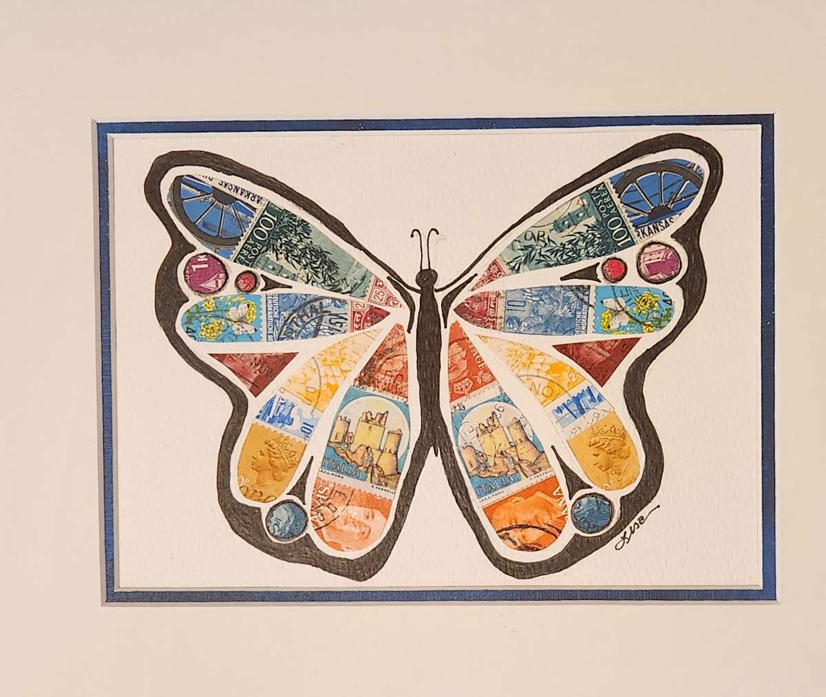 Butterfly, Blue by Lisa Purrington 